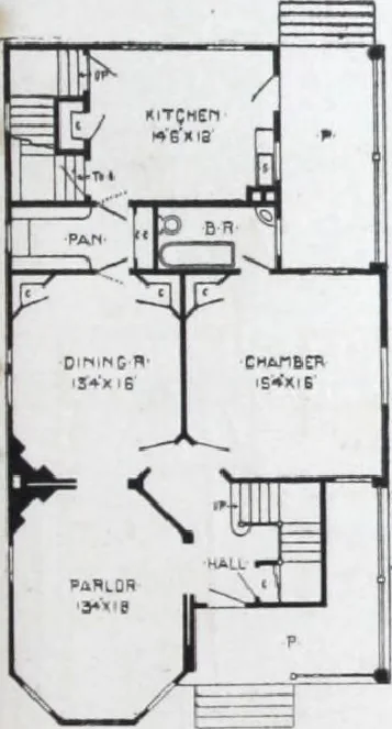 An illustration from Artistic homes / Herbert C. Chivers, architect., 1905, leaf 106