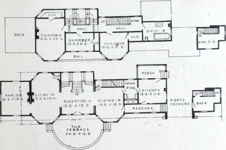 An illustration from Artistic homes / Herbert C. Chivers, architect., 1905, leaf 122