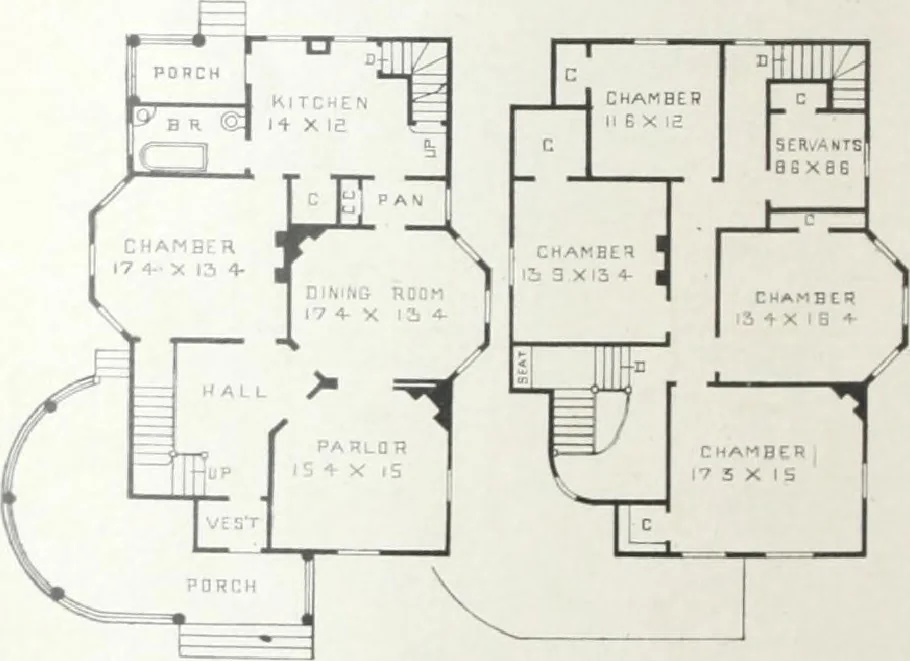 An illustration from Artistic homes / Herbert C. Chivers, architect., 1905, leaf 123