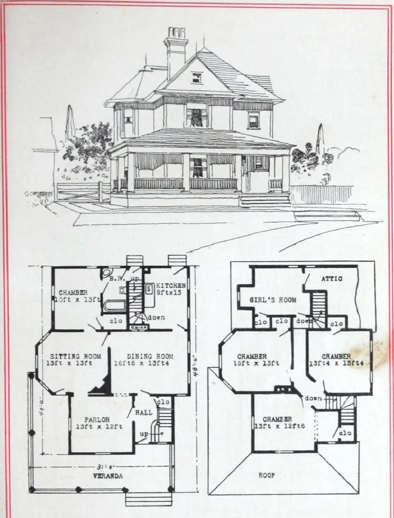 An illustration from Artistic homes / Herbert C. Chivers, architect., 1905, leaf 136