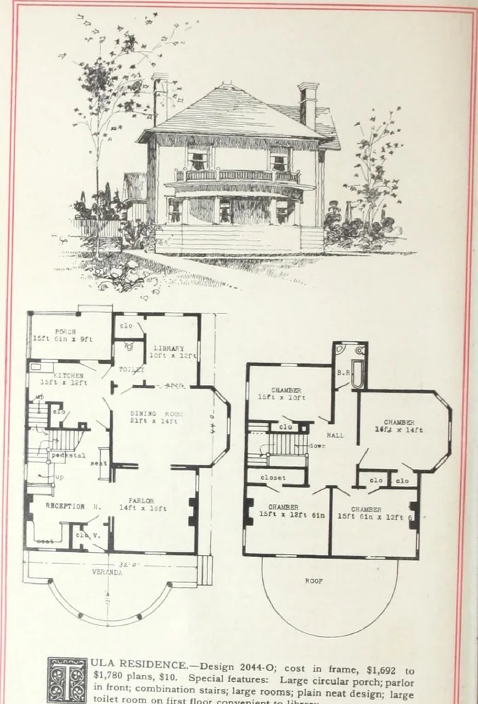 An illustration from Artistic homes / Herbert C. Chivers, architect., 1905, leaf 143