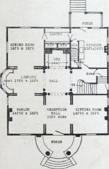 An illustration from Artistic homes / Herbert C. Chivers, architect., 1905, leaf 146