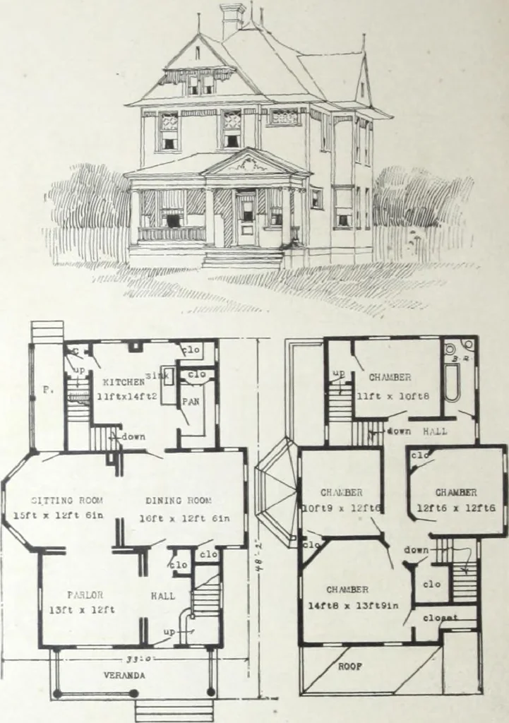 An illustration from Artistic homes / Herbert C. Chivers, architect., 1905, leaf 149