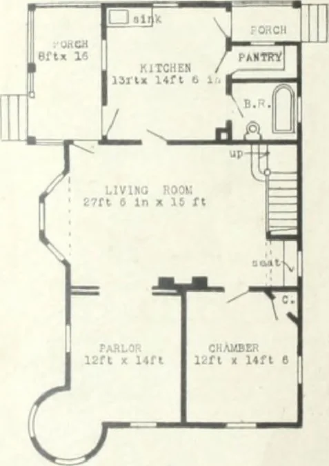 An illustration from Artistic homes / Herbert C. Chivers, architect., 1905, leaf 151