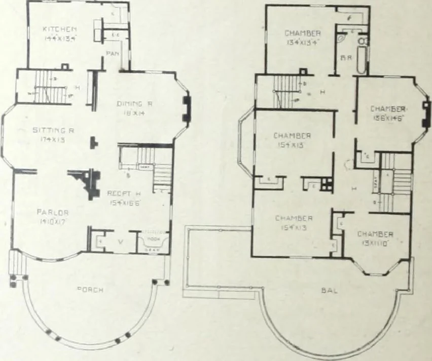 An illustration from Artistic homes / Herbert C. Chivers, architect., 1905, leaf 155