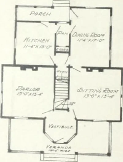 An illustration from Artistic homes / Herbert C. Chivers, architect., 1905, leaf 157