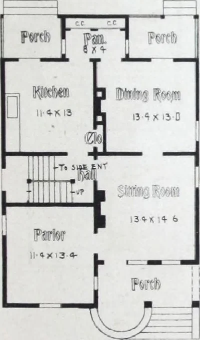An illustration from Artistic homes / Herbert C. Chivers, architect., 1905, leaf 158