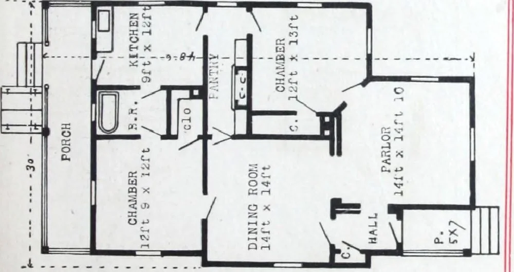 An illustration from Artistic homes / Herbert C. Chivers, architect., 1905, leaf 32