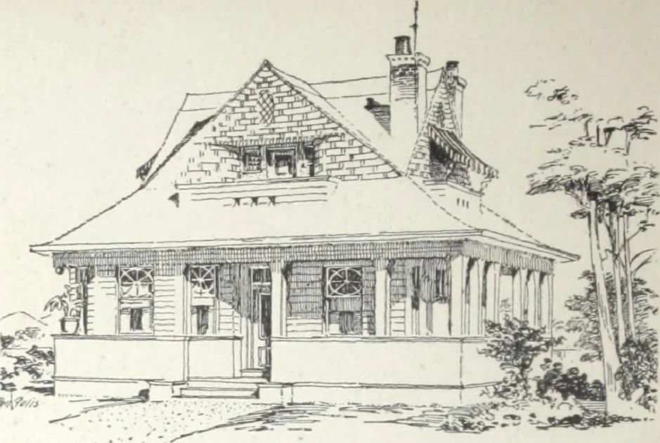 An illustration from Artistic homes / Herbert C. Chivers, architect., 1905, leaf 33