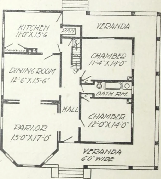 An illustration from Artistic homes / Herbert C. Chivers, architect., 1905, leaf 33