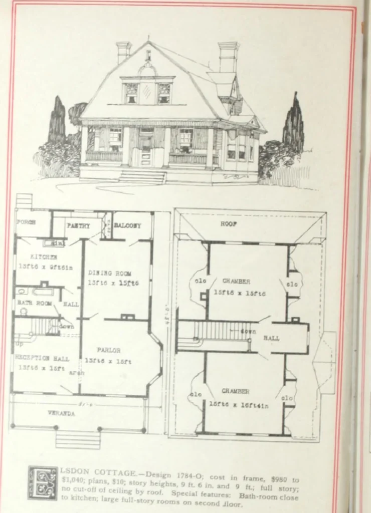 An illustration from Artistic homes / Herbert C. Chivers, architect., 1905, leaf 41