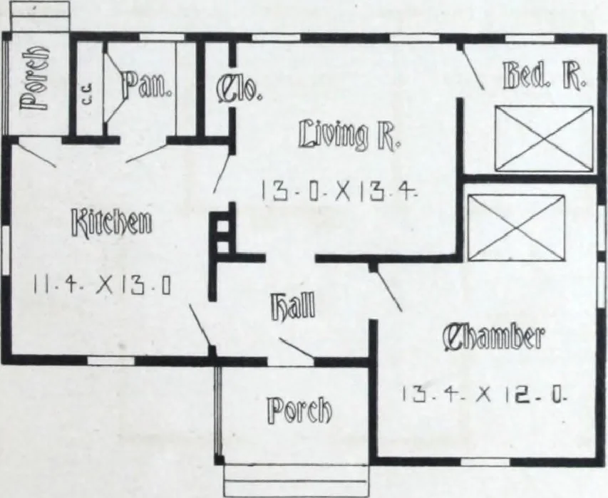 An illustration from Artistic homes / Herbert C. Chivers, architect., 1905, leaf 44