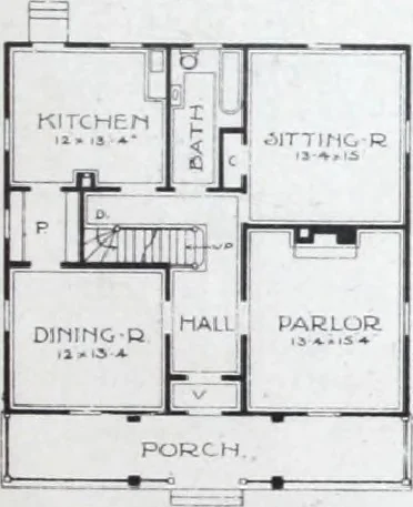 An illustration from Artistic homes / Herbert C. Chivers, architect., 1905, leaf 46