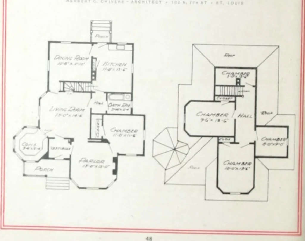An illustration from Artistic homes / Herbert C. Chivers, architect., 1905, leaf 49