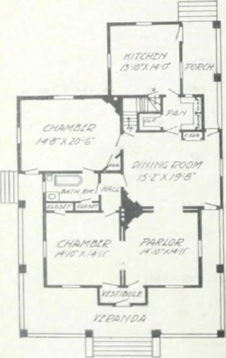 An illustration from Artistic homes / Herbert C. Chivers, architect., 1905, leaf 53