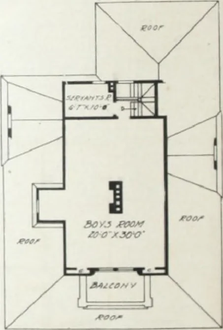 An illustration from Artistic homes / Herbert C. Chivers, architect., 1905, leaf 53