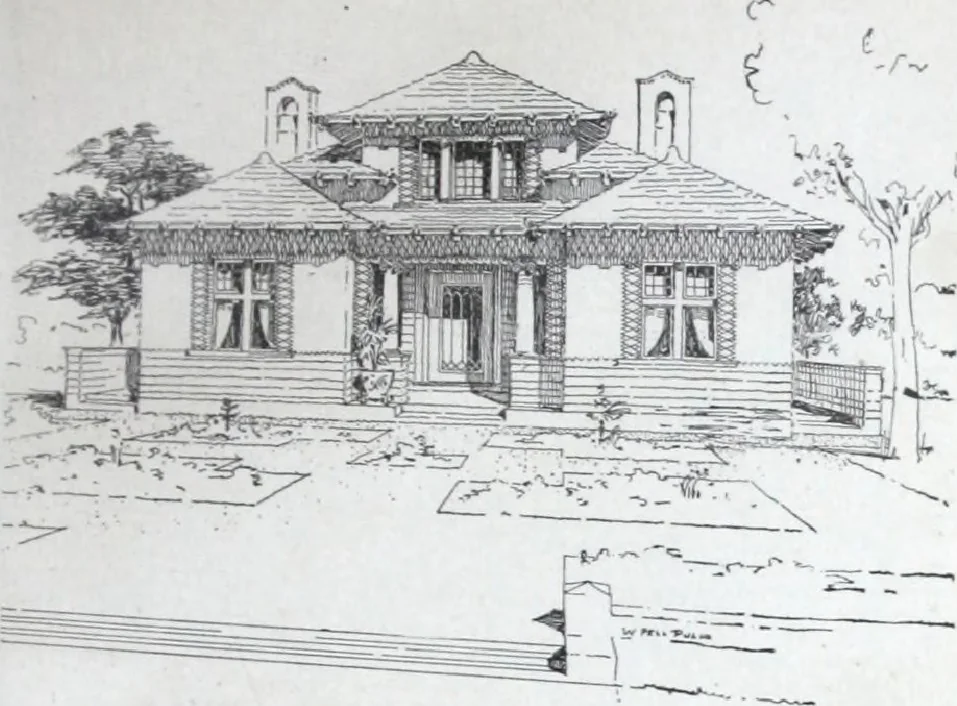 An illustration from Artistic homes / Herbert C. Chivers, architect., 1905, leaf 54