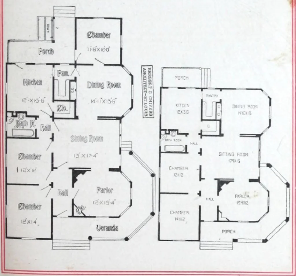 An illustration from Artistic homes / Herbert C. Chivers, architect., 1905, leaf 56