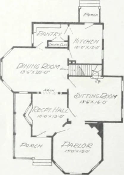 An illustration from Artistic homes / Herbert C. Chivers, architect., 1905, leaf 59