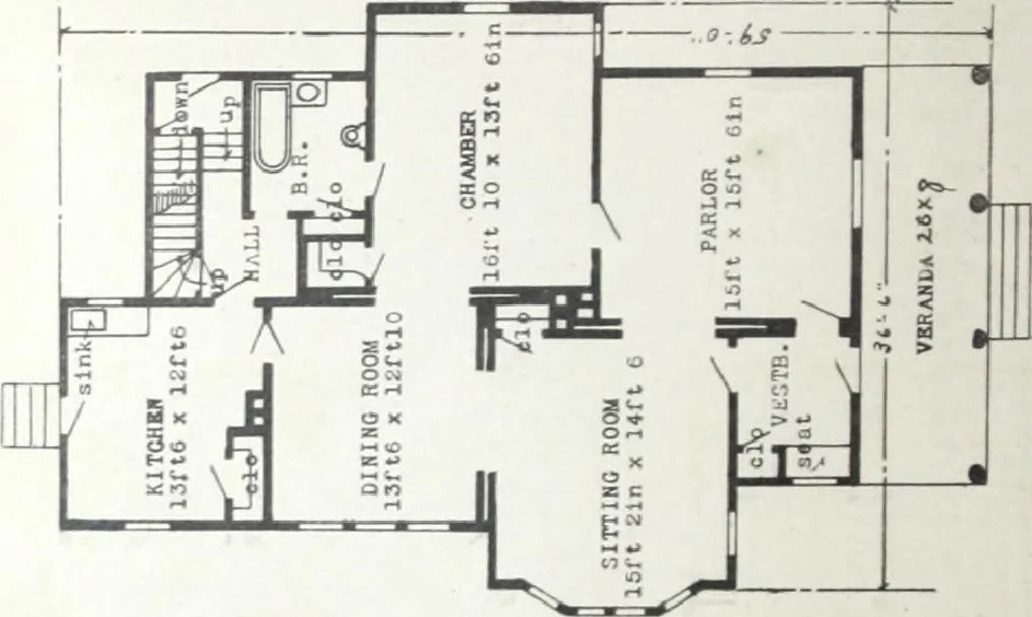 An illustration from Artistic homes / Herbert C. Chivers, architect., 1905, leaf 61