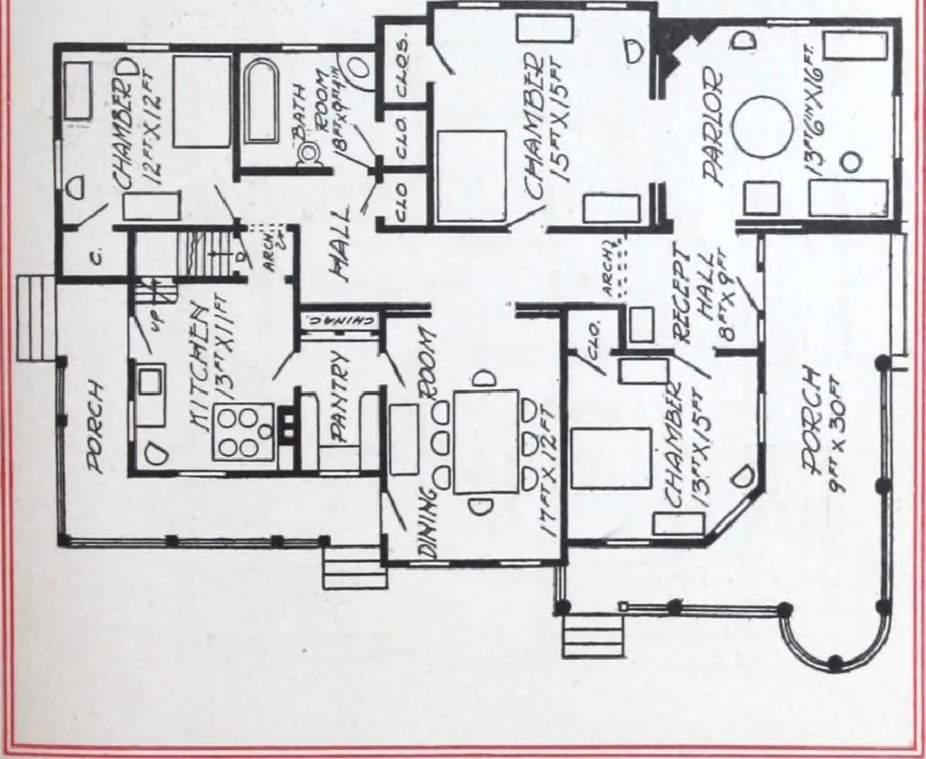 An illustration from Artistic homes / Herbert C. Chivers, architect., 1905, leaf 64