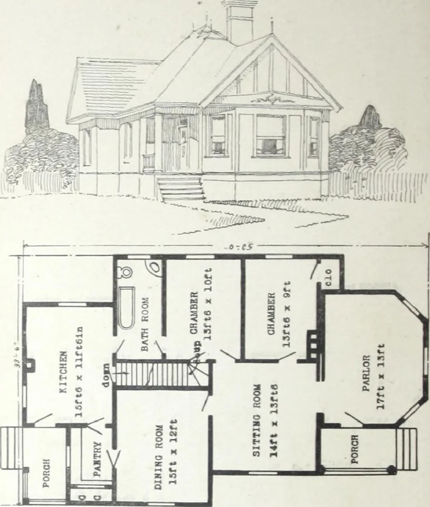 An illustration from Artistic homes / Herbert C. Chivers, architect., 1905, leaf 65