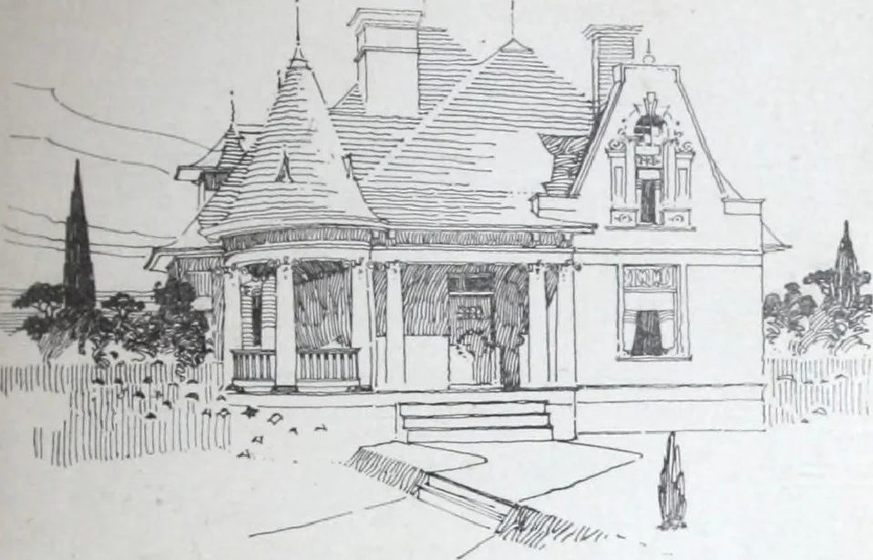 An illustration from Artistic homes / Herbert C. Chivers, architect., 1905, leaf 66
