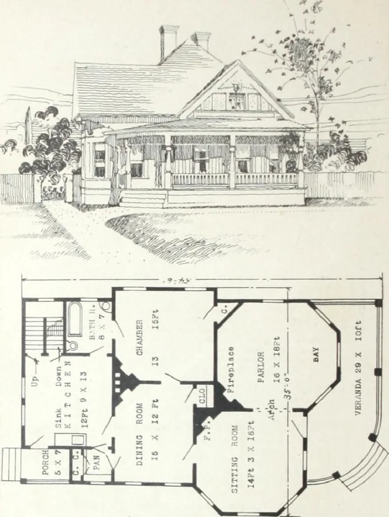 An illustration from Artistic homes / Herbert C. Chivers, architect., 1905, leaf 69