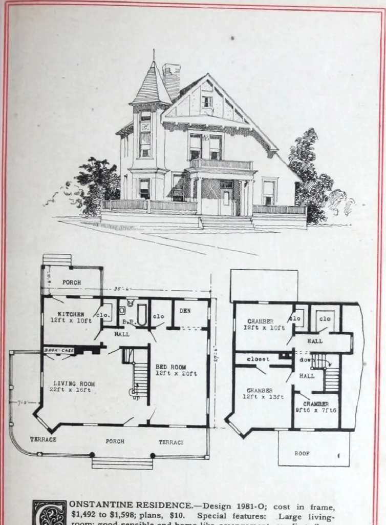 An illustration from Artistic homes / Herbert C. Chivers, architect., 1905, leaf 80