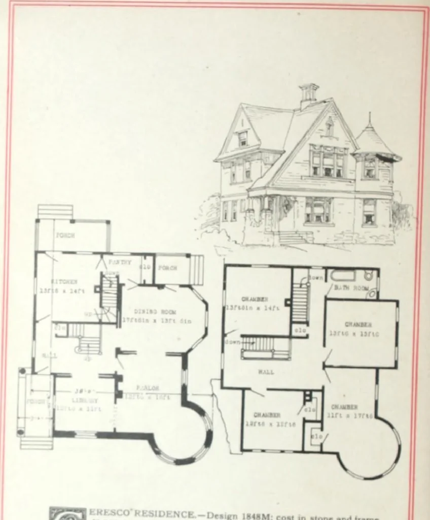 An illustration from Artistic homes / Herbert C. Chivers, architect., 1905, leaf 87