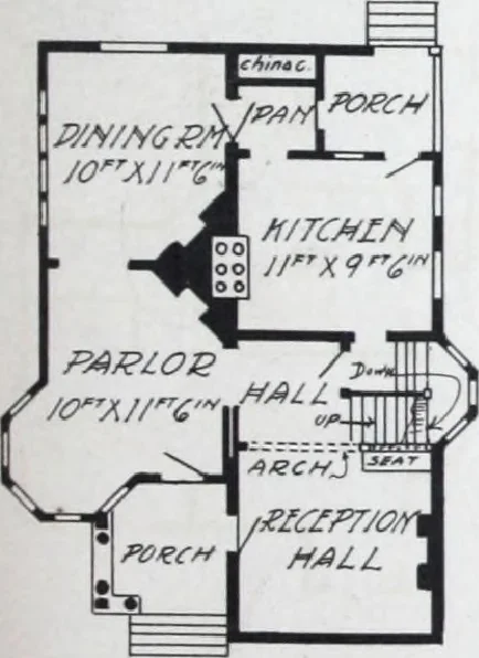 An illustration from Artistic homes / Herbert C. Chivers, architect., 1905, leaf 90