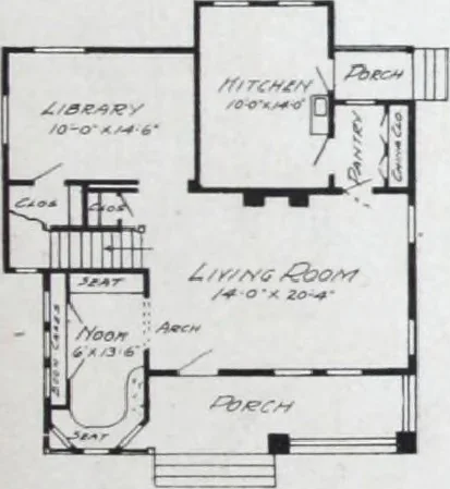 An illustration from Artistic homes / Herbert C. Chivers, architect., 1905, leaf 92