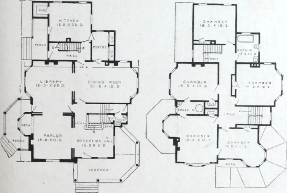 An illustration from Artistic homes / Herbert C. Chivers, architect., 1905, leaf 94