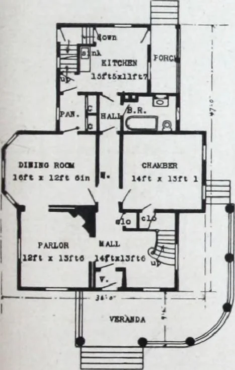 An illustration from Artistic homes / Herbert C. Chivers, architect., 1905, leaf 96
