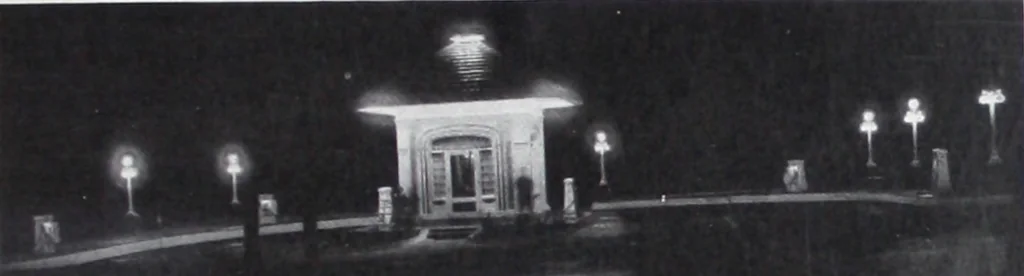 An illustration from Automobile, garage and display room lighting / information compiled by L.C. Porter and M. Horner., 1922, leaf 30