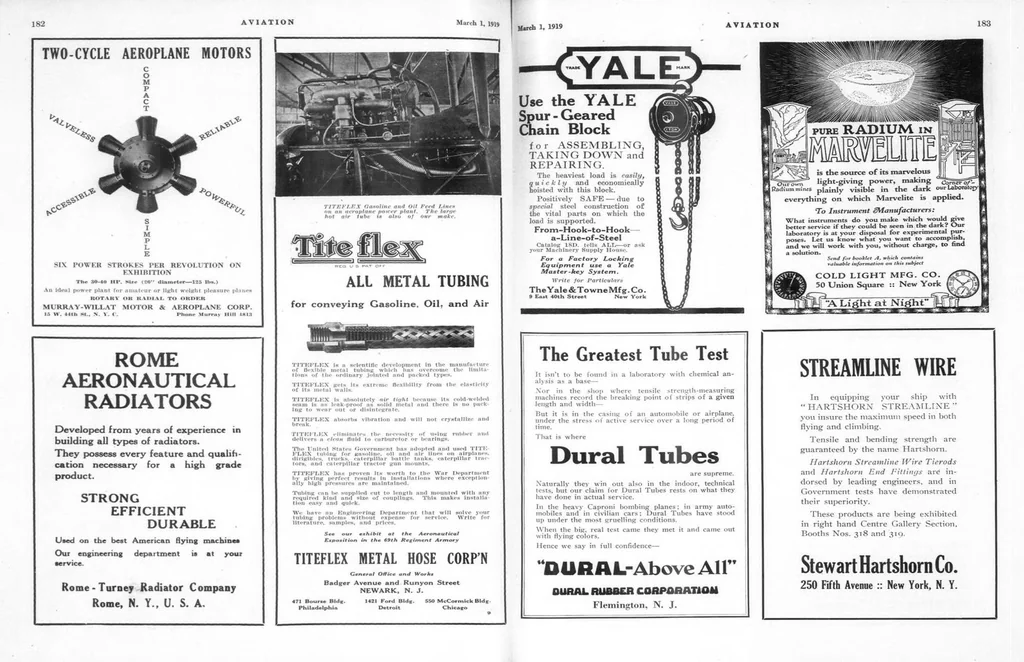 An illustration from Aviation Week 1919-03-01, 1919, leaf 39