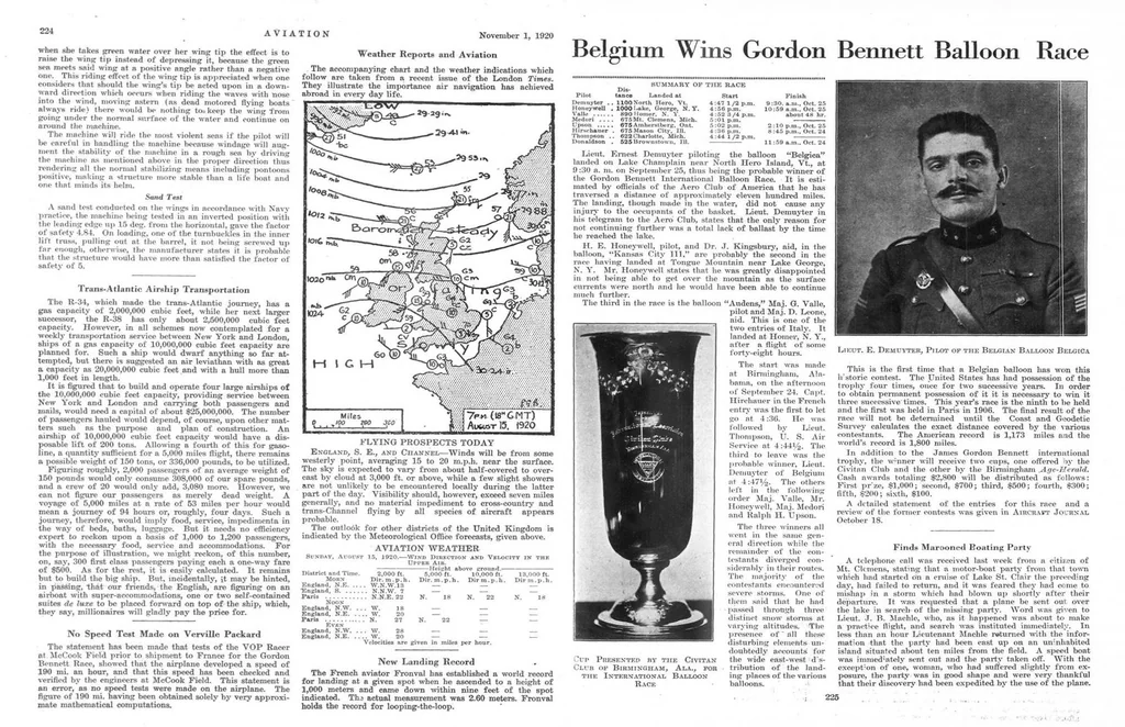 An illustration from Aviation Week 1920-11-01, 1920, leaf 6