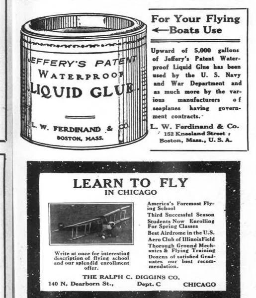 An illustration from Aviation Week 1921-02-14, 1921, leaf 13