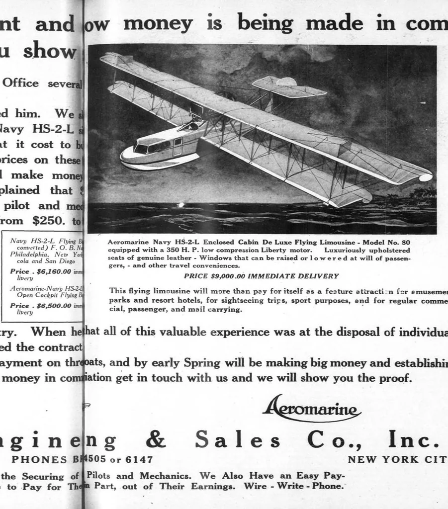 An illustration from Aviation Week 1921-02-14, 1921, leaf 8
