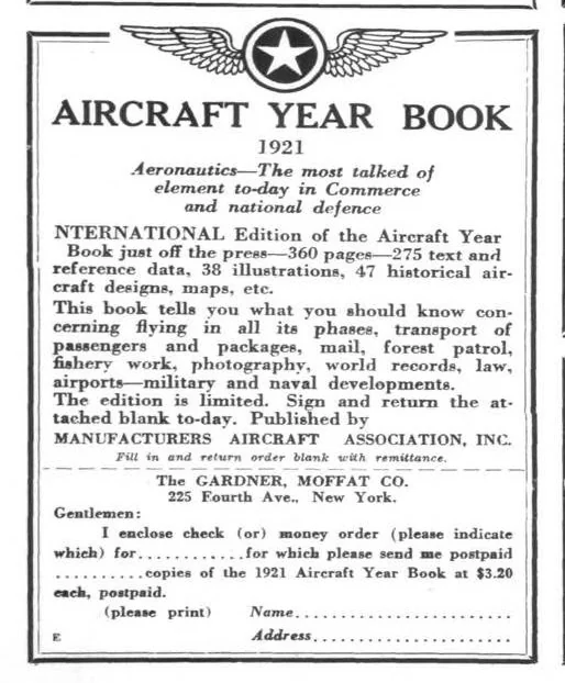 An illustration from Aviation Week 1921-09-26, 1921, leaf 12