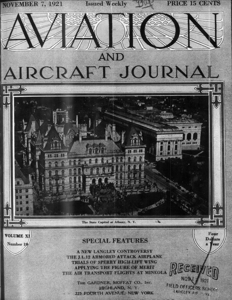 An illustration from Aviation Week 1921-11-07, 1921, leaf 0