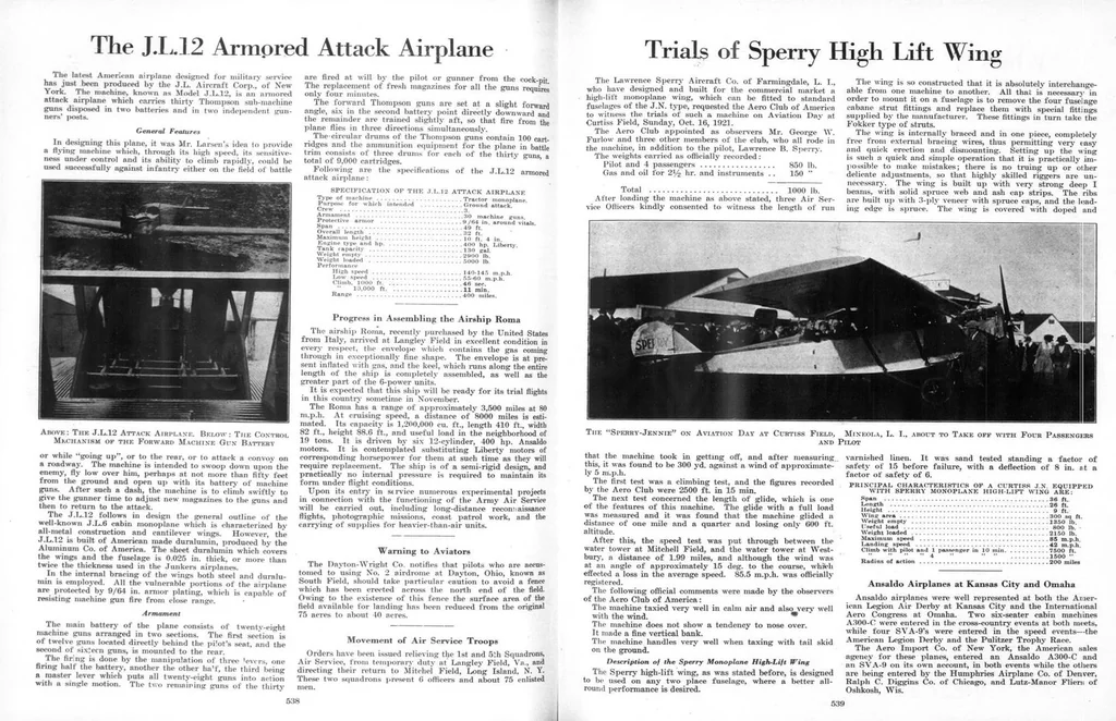 An illustration from Aviation Week 1921-11-07, 1921, leaf 7