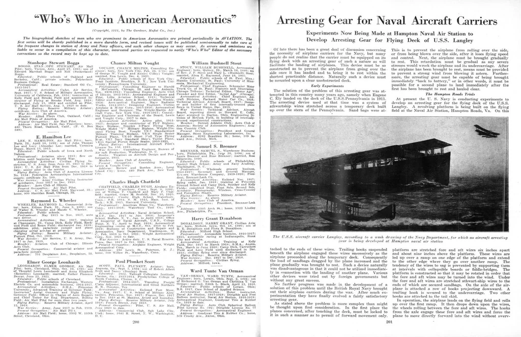 An illustration from Aviation Week 1922-02-13, 1922, leaf 6