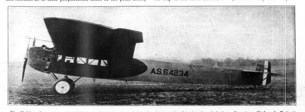 An illustration from Aviation Week 1922-10-09, 1922, leaf 7