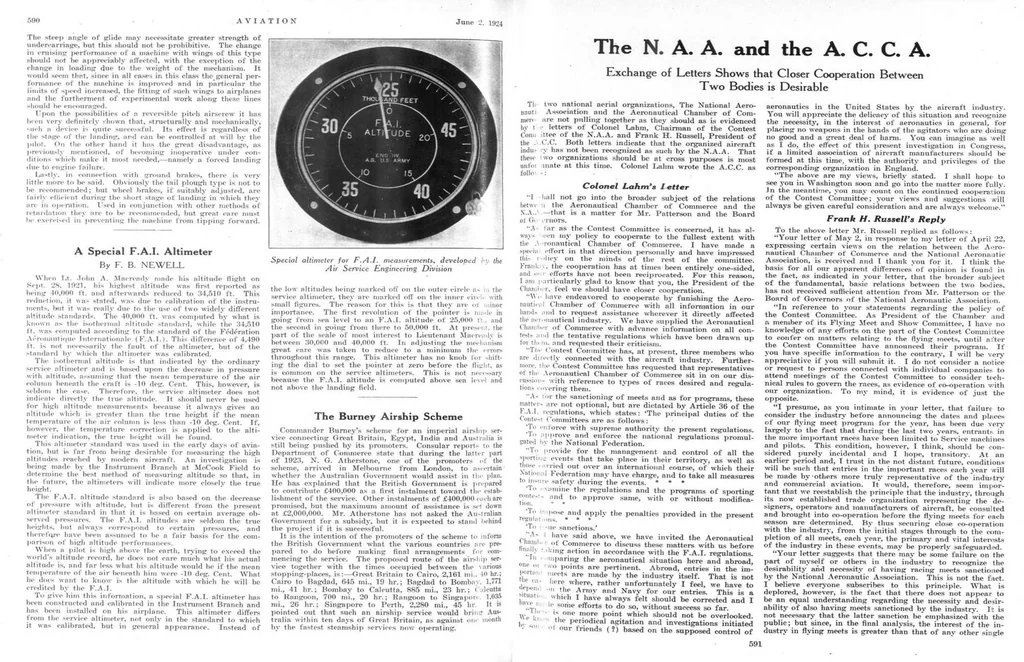 An illustration from Aviation Week 1924-06-02, 1924, leaf 5