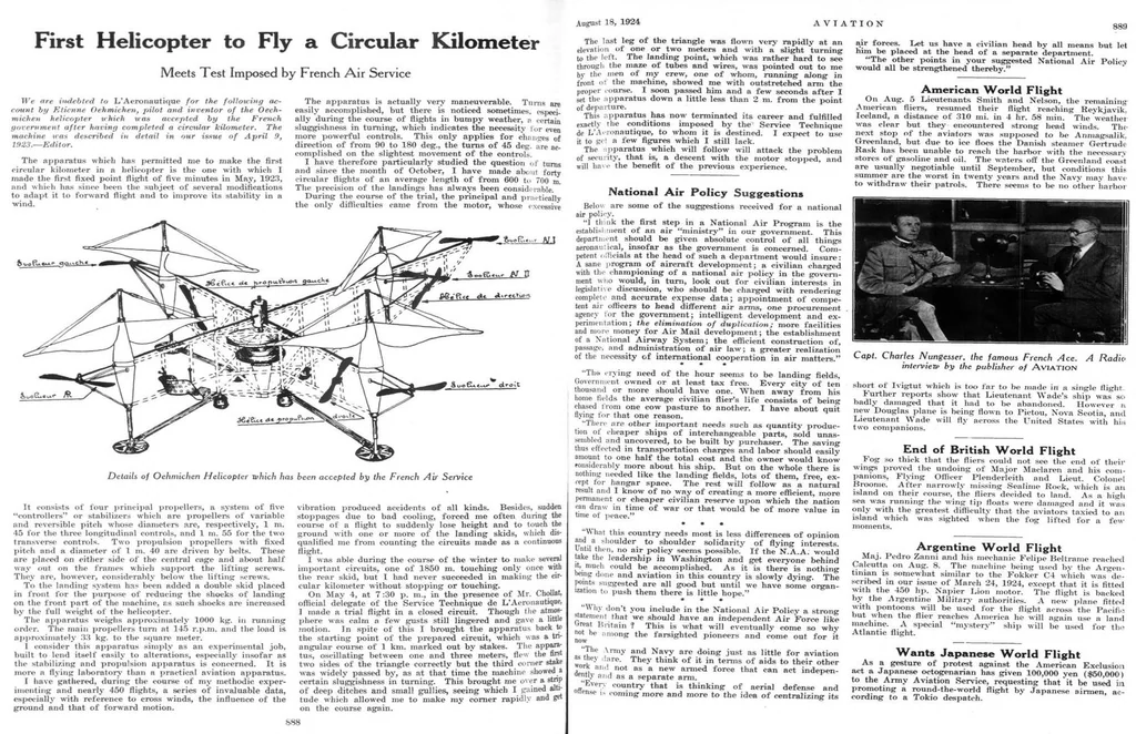 An illustration from Aviation Week 1924-08-18, 1924, leaf 4