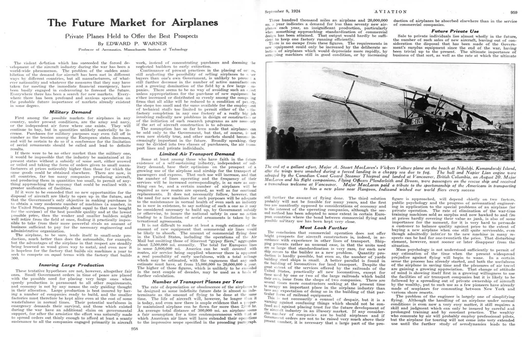 An illustration from Aviation Week 1924-09-08, 1924, leaf 3