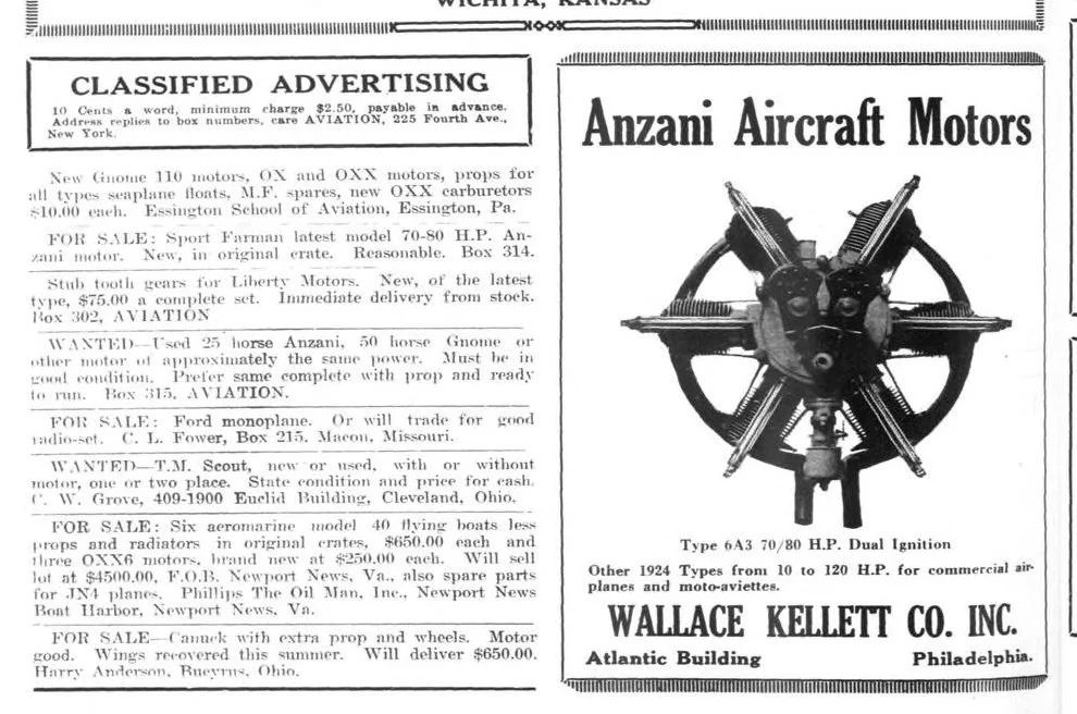 An illustration from Aviation Week 1924-11-03, 1924, leaf 13