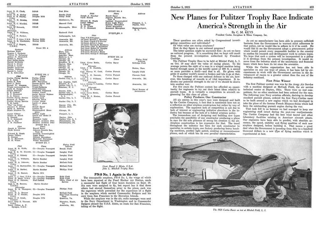 An illustration from Aviation Week 1925-10-05, 1925, leaf 10