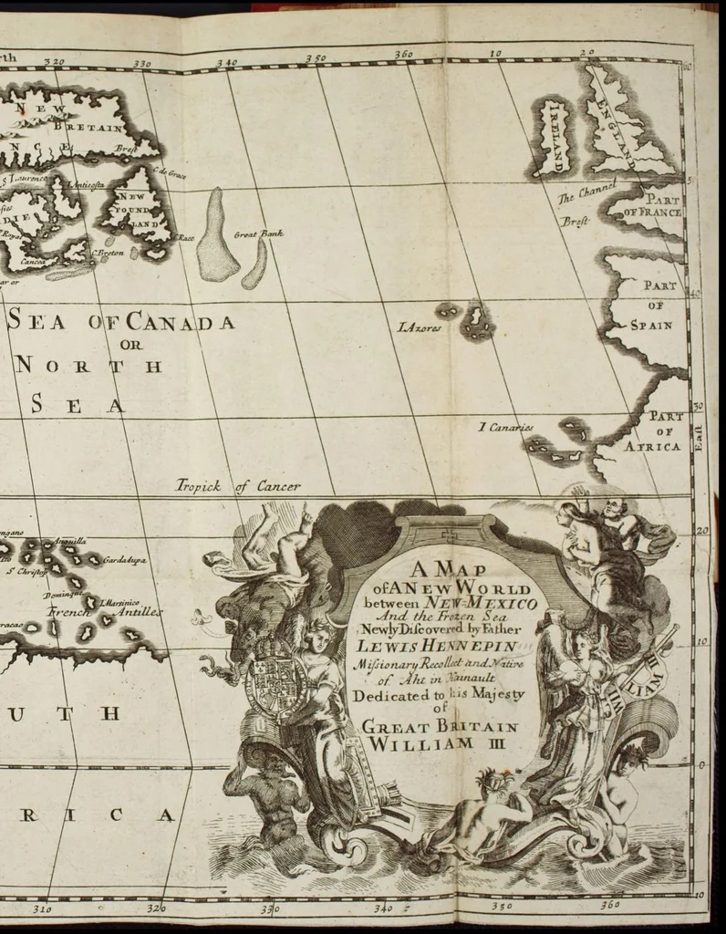 An illustration from A new discovery of a vast country in America, extending above four thousand miles, between New France and New Mexico: with a description of the Great Lakes, cataracts, rivers, plants, and animals, also the manners, customs, and languages of the several native Indians..., 1698, leaf 322